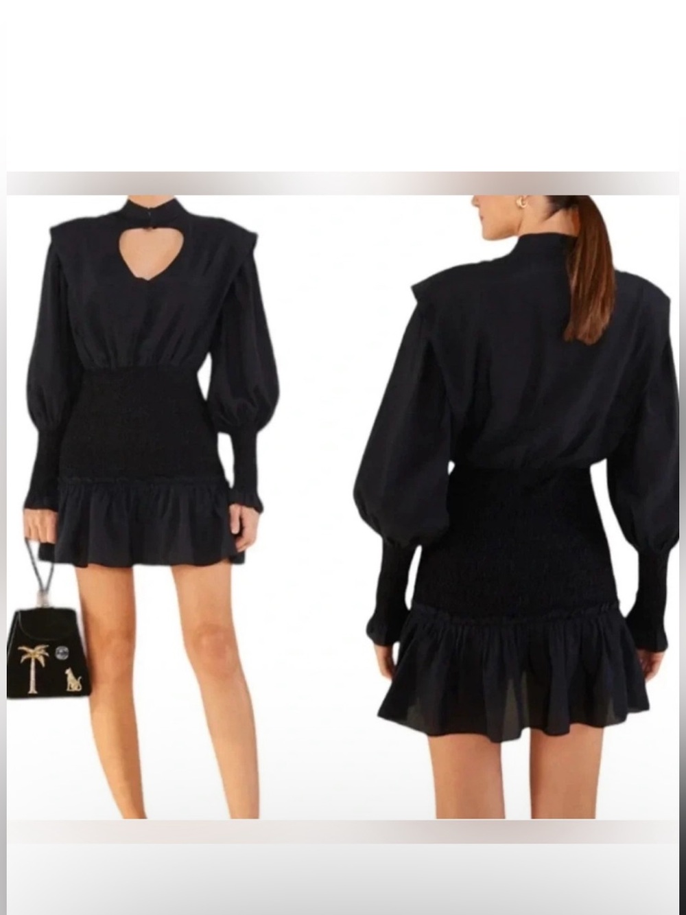 Short black dress from Farm Rio